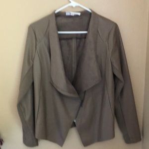 Comfortable light weight faux leather jacket
